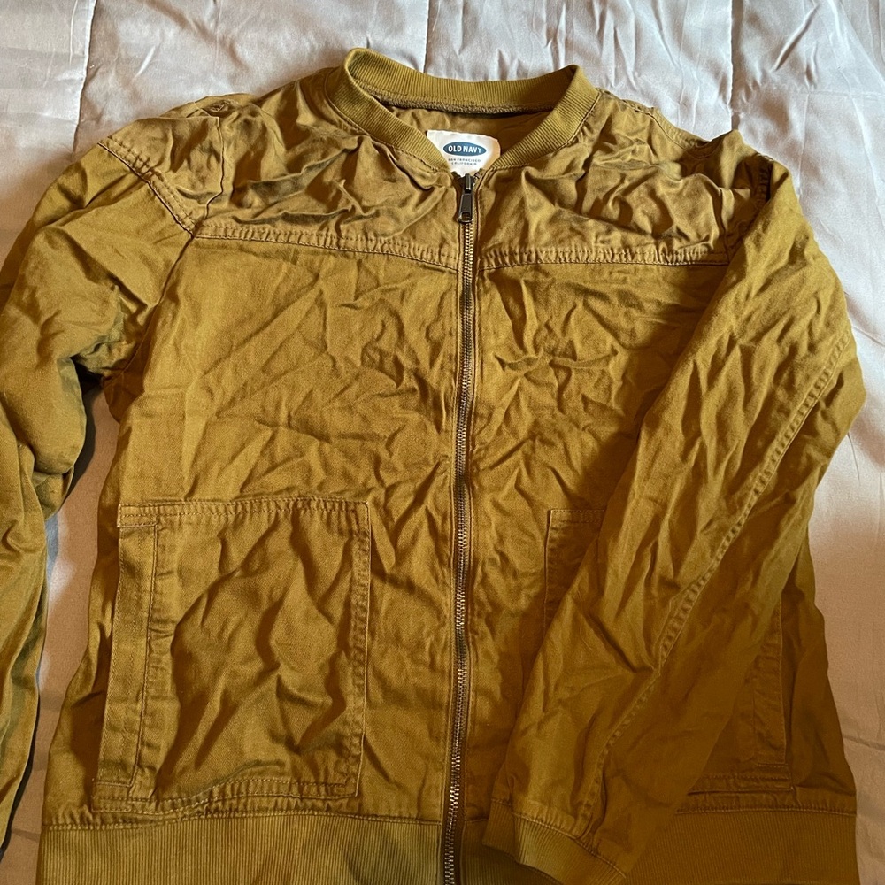 Mustard Yellow Zip-Up Jacket